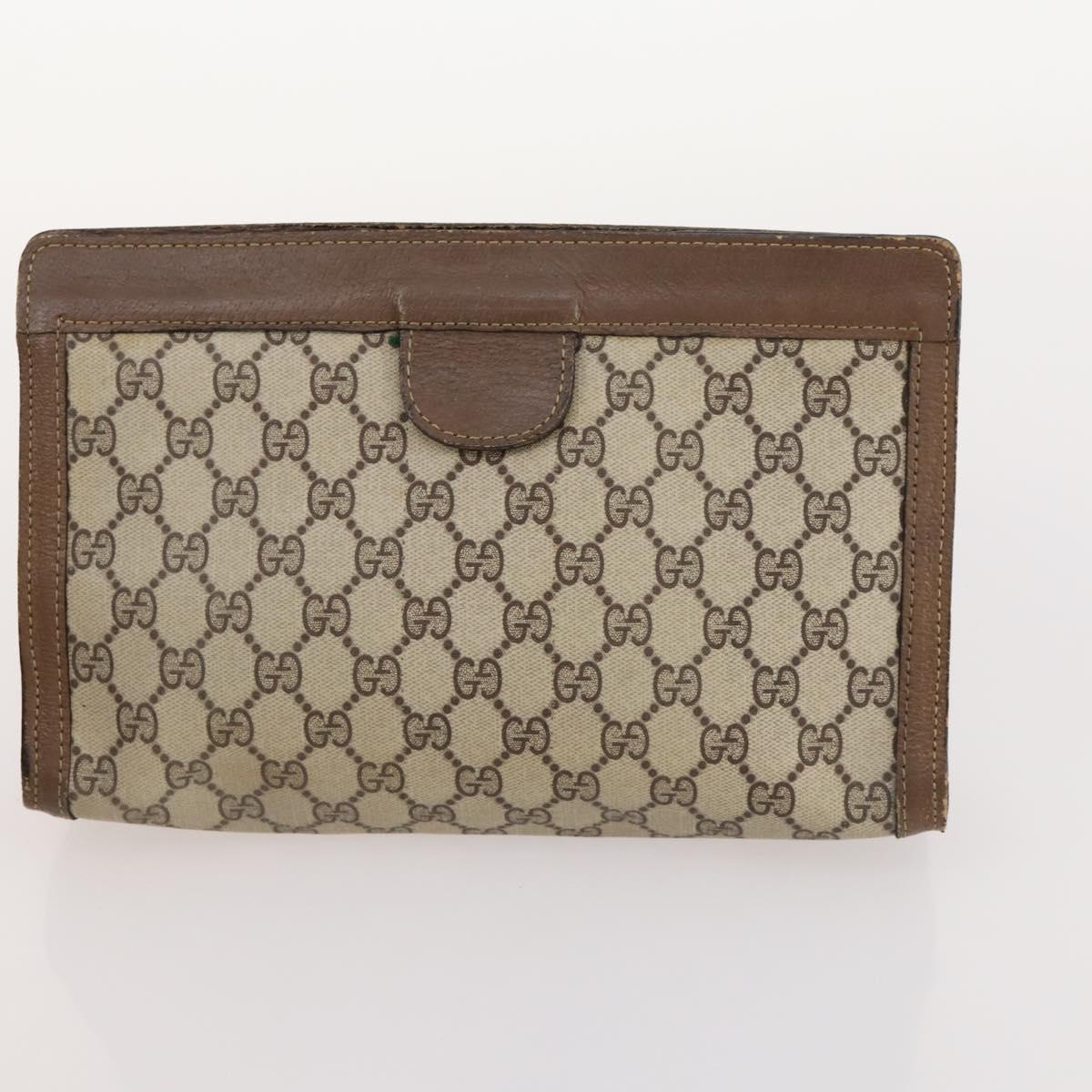 GUCCI GG Supreme Micro GG Crystal Bag Coated Canvas PVC 5 Set Black Auth fm5242