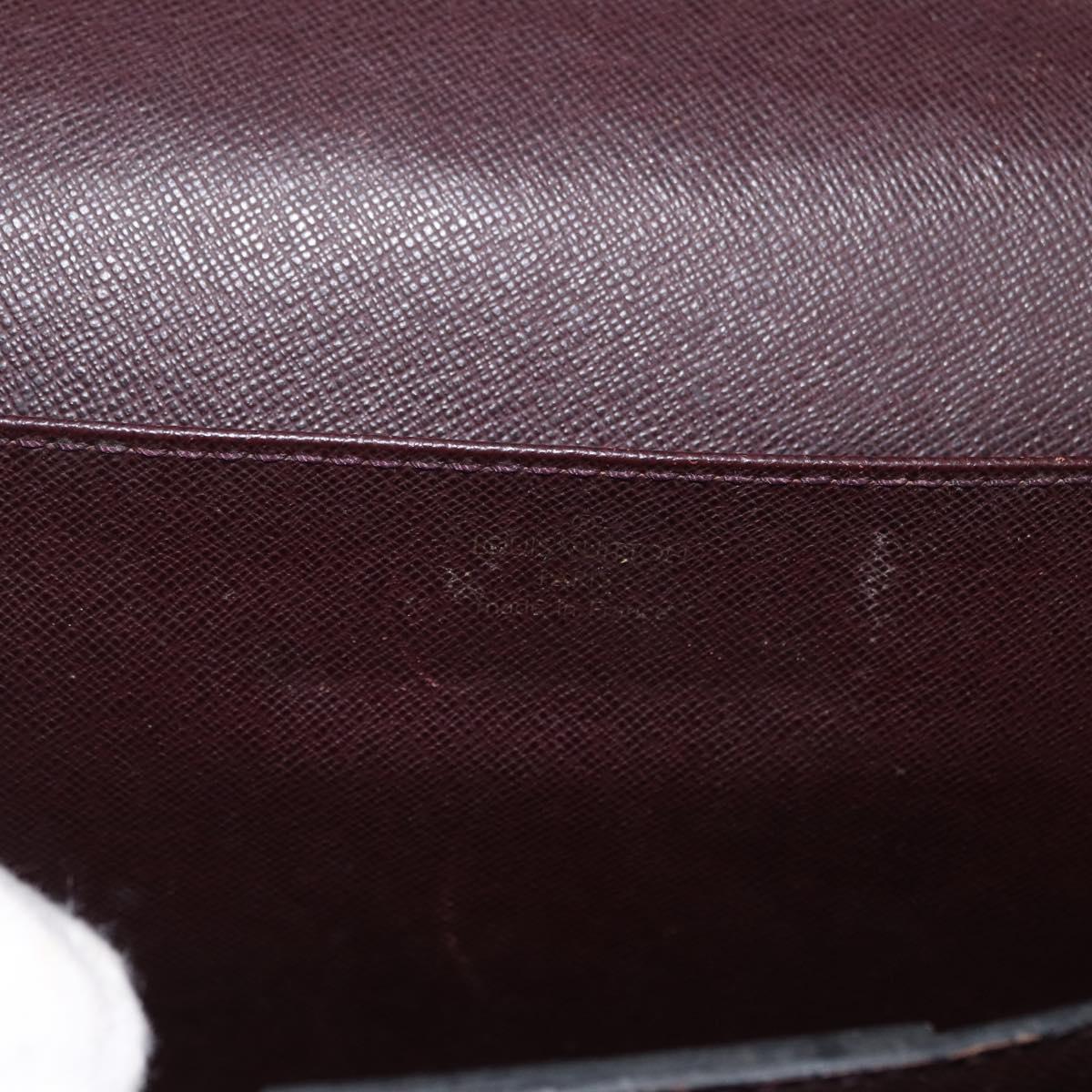 LOUIS VUITTON Taiga Serviette Moskova Business Bag Ardoise M30032 Auth fm5250