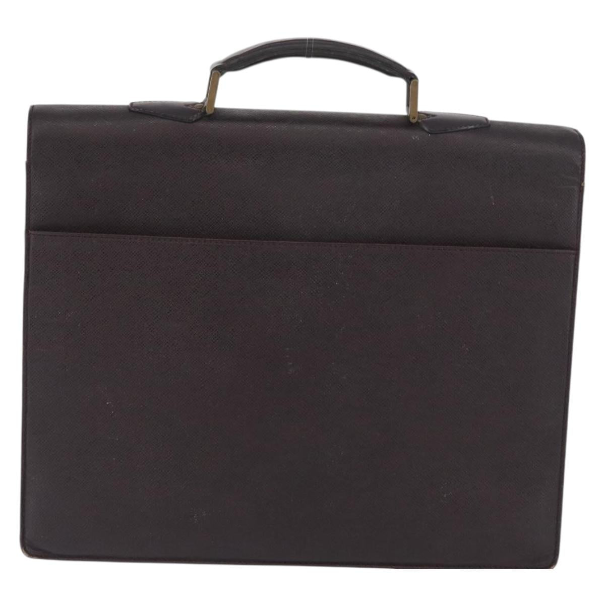LOUIS VUITTON Taiga Serviette Moskova Business Bag Ardoise M30032 Auth fm5250