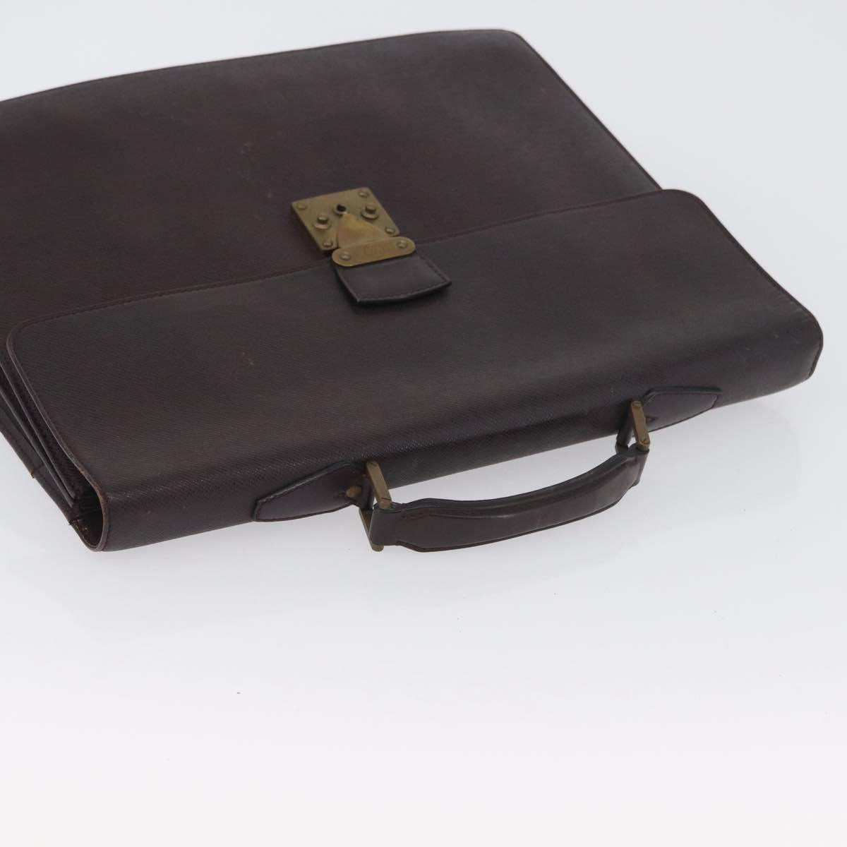 LOUIS VUITTON Taiga Serviette Moskova Business Bag Ardoise M30032 Auth fm5250