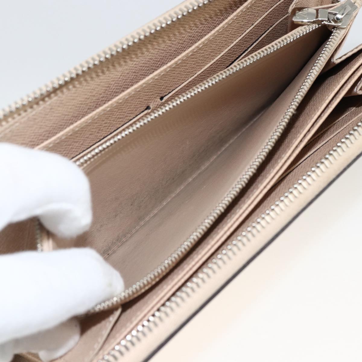 LOUIS VUITTON Epi Zippy Wallet Long Wallet Jeanne Pale LV Auth fm5263