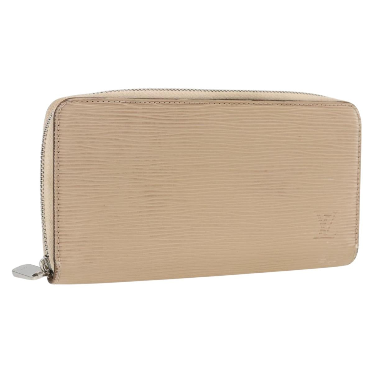LOUIS VUITTON Epi Zippy Wallet Long Wallet Jeanne Pale LV Auth fm5263