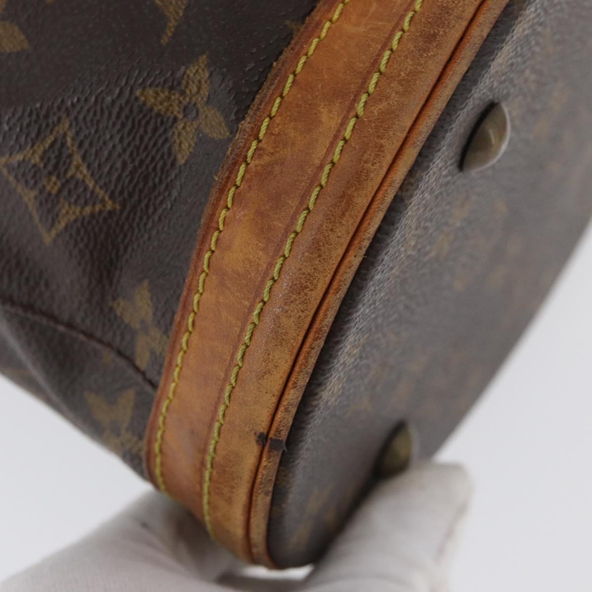 LOUIS VUITTON Monogram Bucket PM Shoulder Bag M42238 LV Auth fm5288