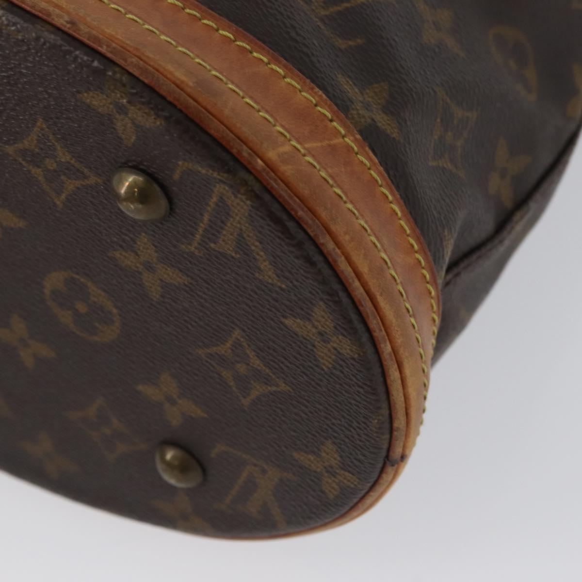 LOUIS VUITTON Monogram Bucket PM Shoulder Bag M42238 LV Auth fm5288