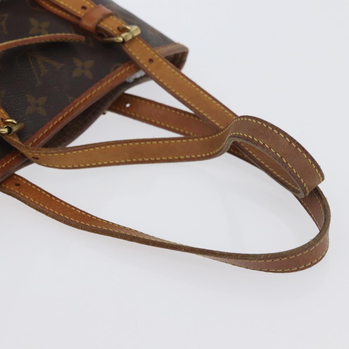 LOUIS VUITTON Monogram Bucket PM Shoulder Bag M42238 LV Auth fm5288