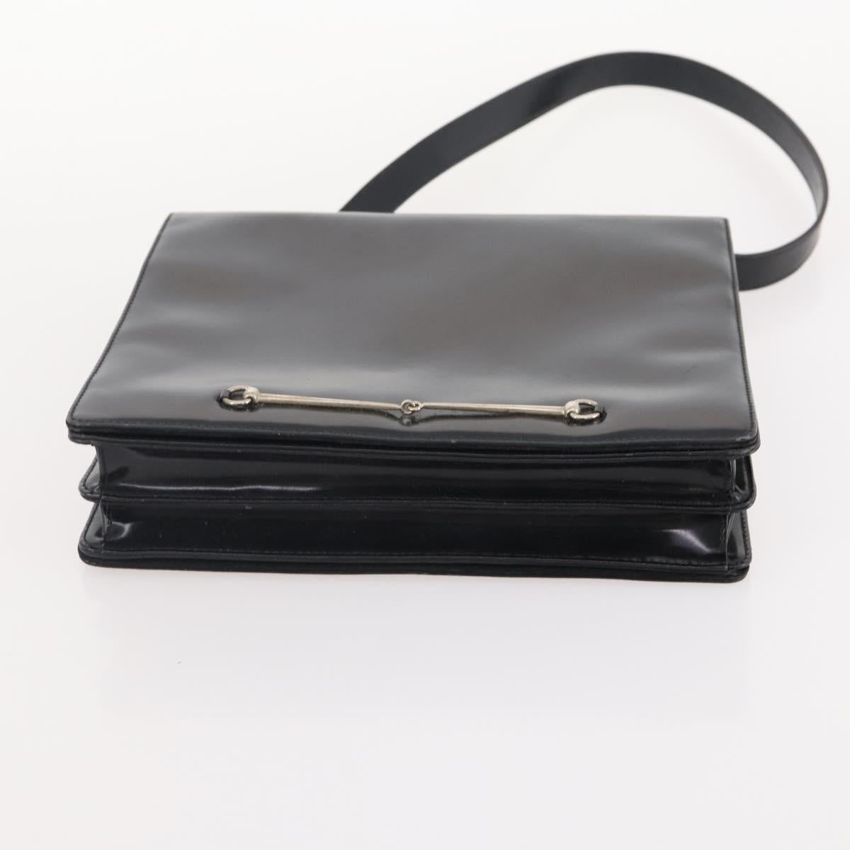 GUCCI GG Canvas Shoulder Bag Nylon Leather 3 Set Black Auth fm5310