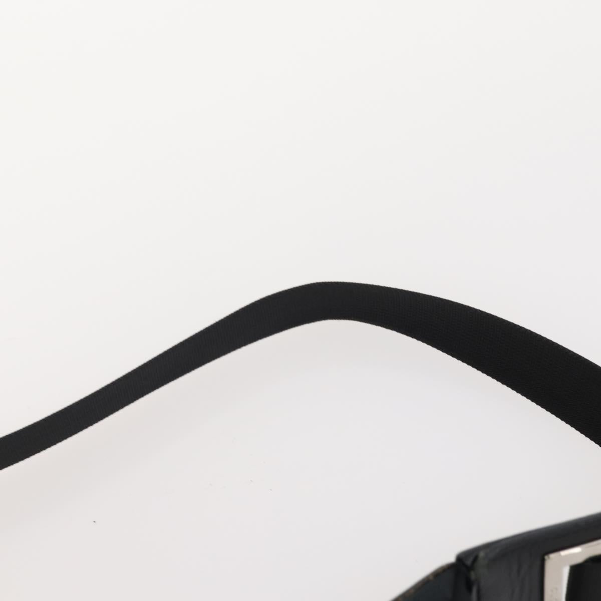 GUCCI GG Canvas Shoulder Bag Nylon Leather 3 Set Black Auth fm5310