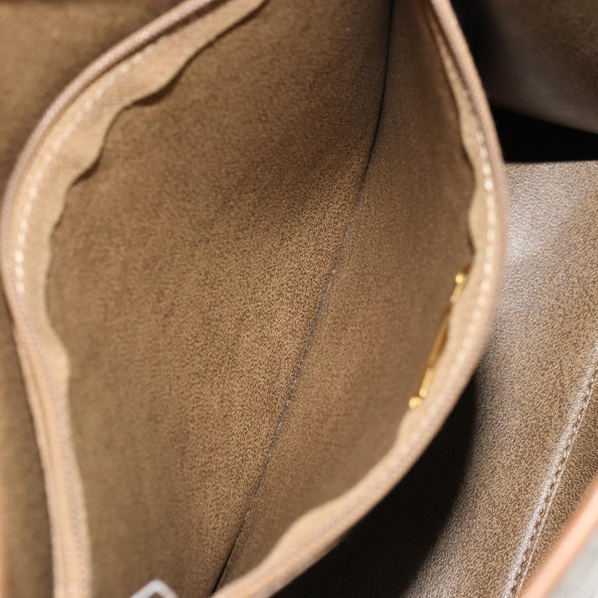 Christian Dior Honeycomb Canvas Bag PVC Beige Gold 000 109 0122 Auth fm5314A