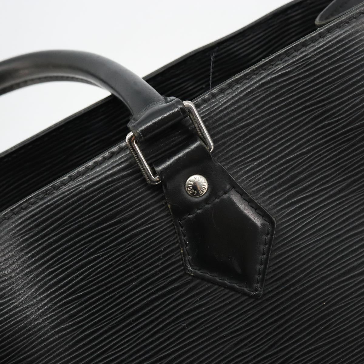 LOUIS VUITTON Epi Sac Plat PM Hand Bag Black M58658 LV Auth fm5328
