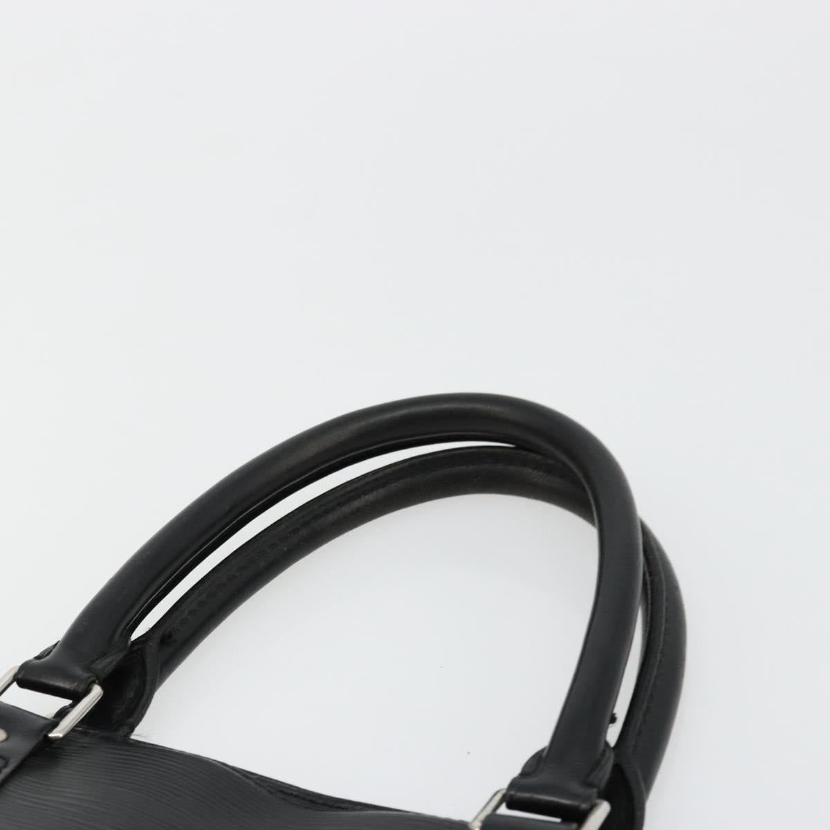LOUIS VUITTON Epi Sac Plat PM Hand Bag Black M58658 LV Auth fm5328