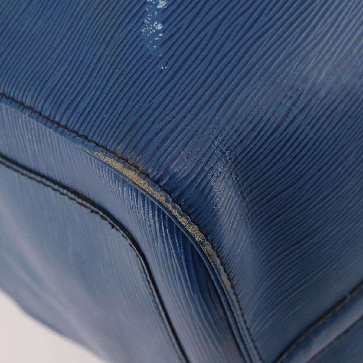 LOUIS VUITTON Epi Keepall 50 Boston Bag Blue M42965 LV Auth fm5329