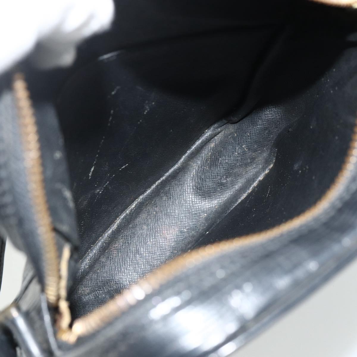 LOUIS VUITTON Epi Danube Shoulder Bag Black M45632 LV Auth fm5334