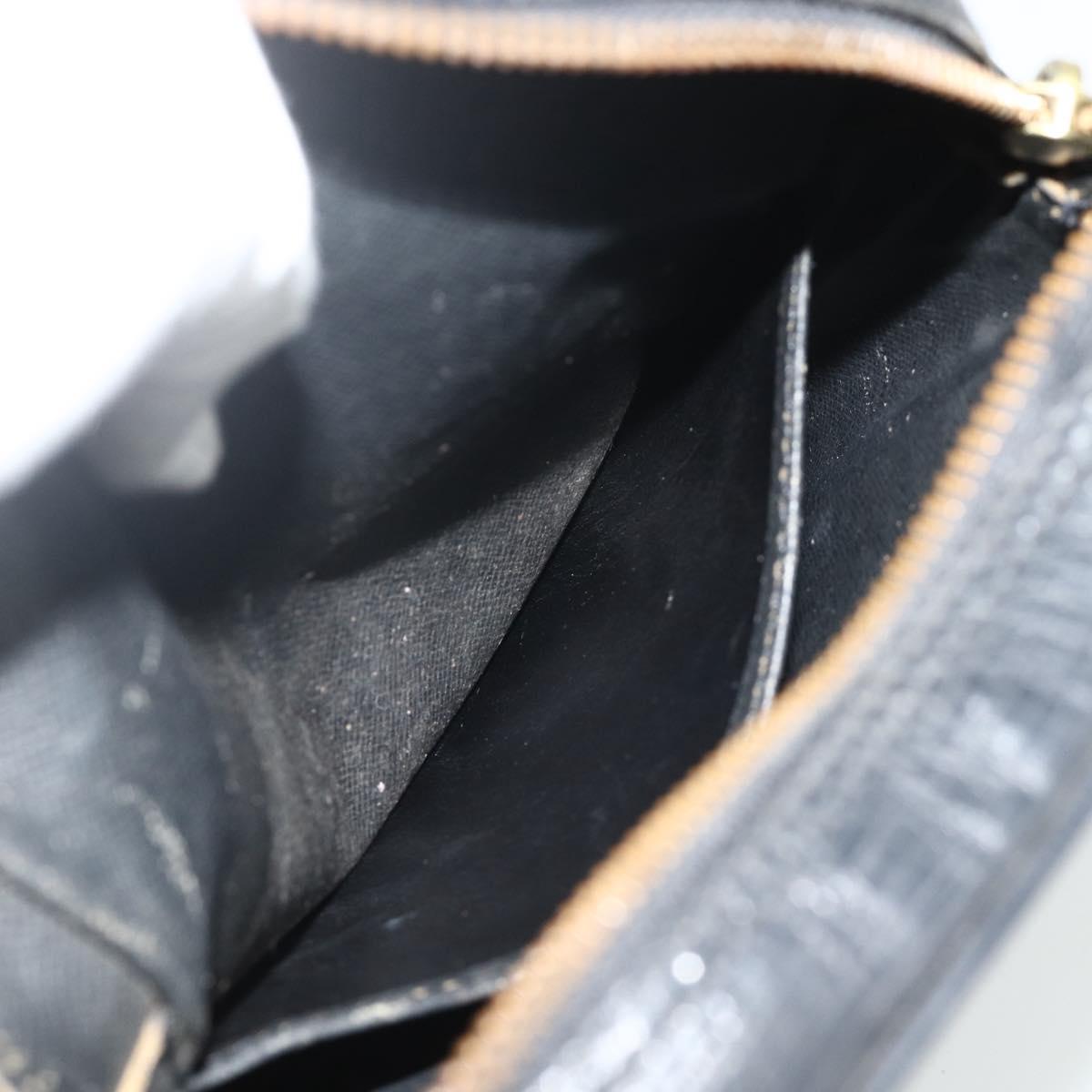 LOUIS VUITTON Epi Danube Shoulder Bag Black M45632 LV Auth fm5334