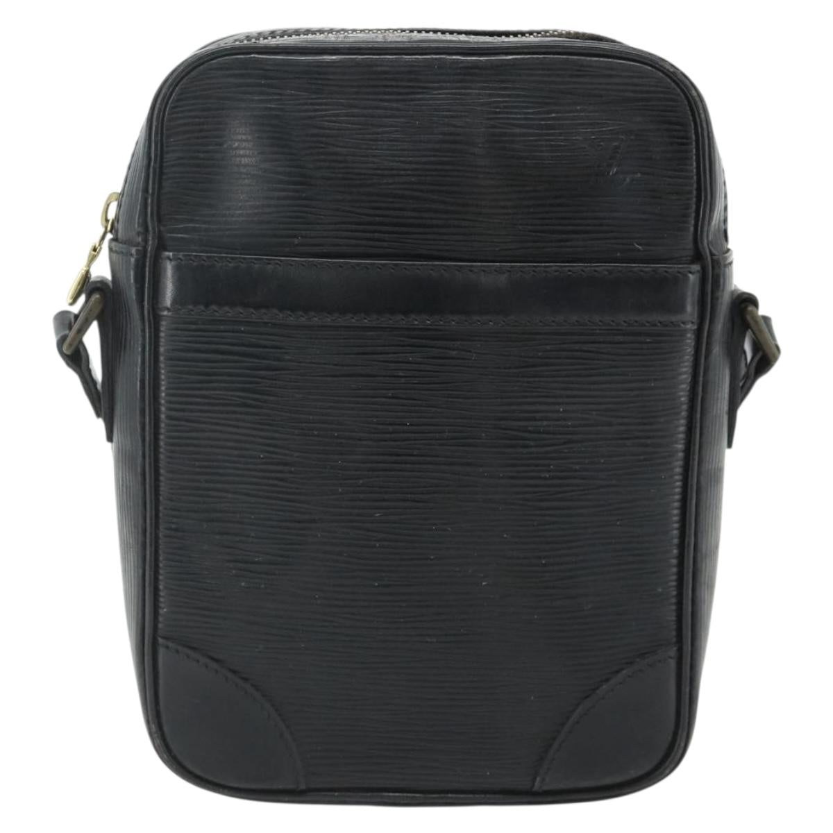 LOUIS VUITTON Epi Danube Shoulder Bag Black M45632 LV Auth fm5334