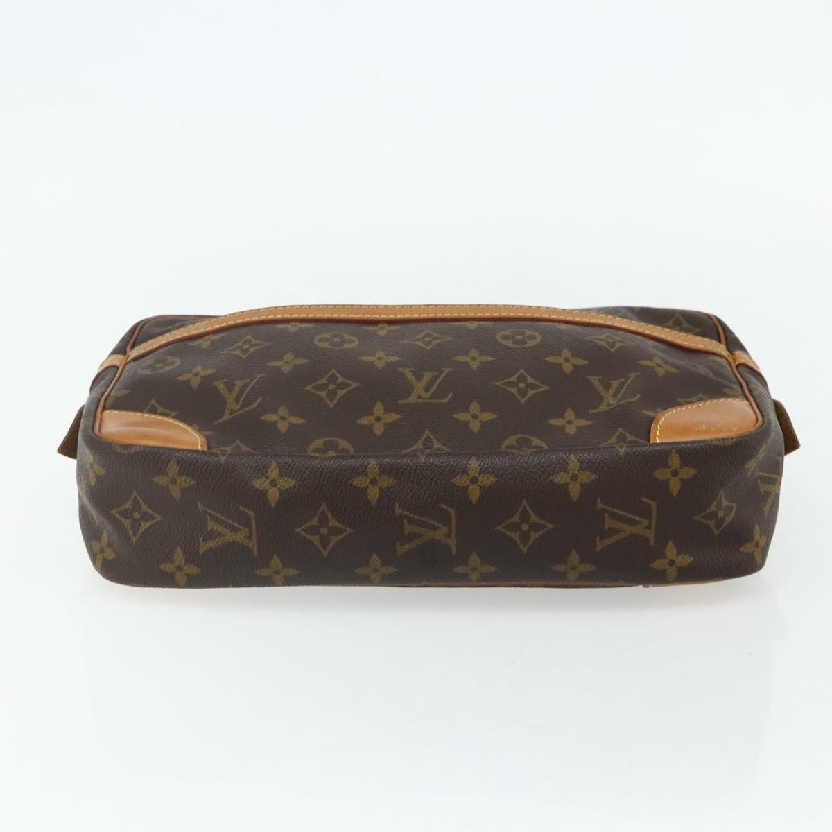 LOUIS VUITTON Monogram Compiegne 28 Clutch Bag M51845 LV Auth fm5342