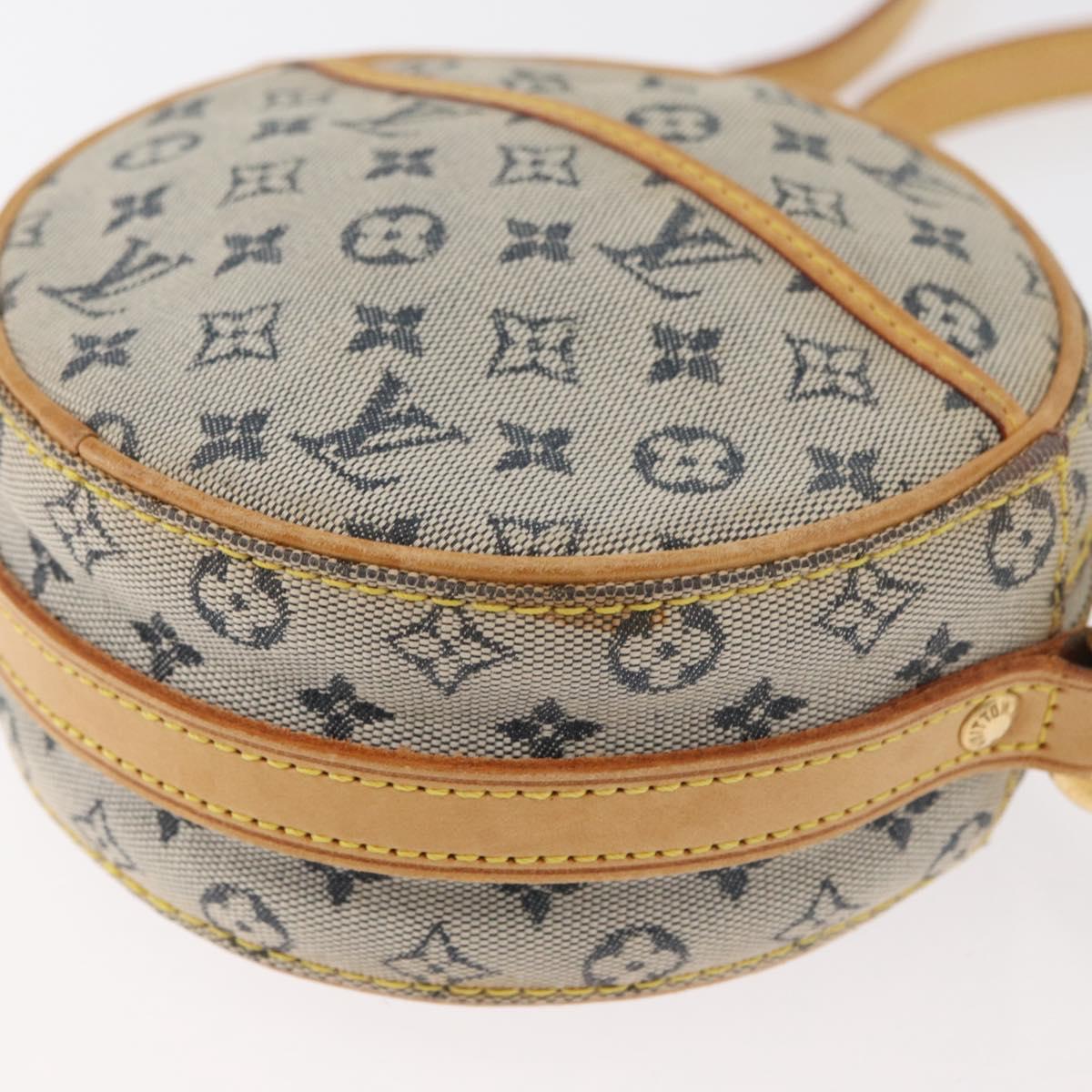 LOUIS VUITTON Monogram Mini Jeanne PM Shoulder Bag Blue M92001 LV Auth fm5343