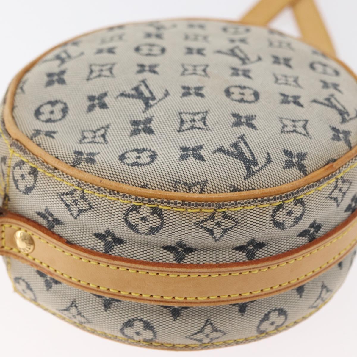 LOUIS VUITTON Monogram Mini Jeanne PM Shoulder Bag Blue M92001 LV Auth fm5343