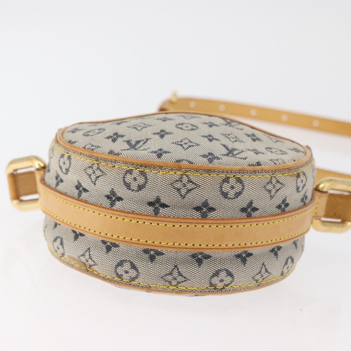 LOUIS VUITTON Monogram Mini Jeanne PM Shoulder Bag Blue M92001 LV Auth fm5343