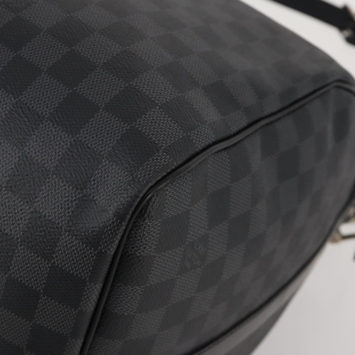 LOUIS VUITTON Damier Graphite Keepall Bandouliere 55 Bag N41413 Auth fm5355SAV