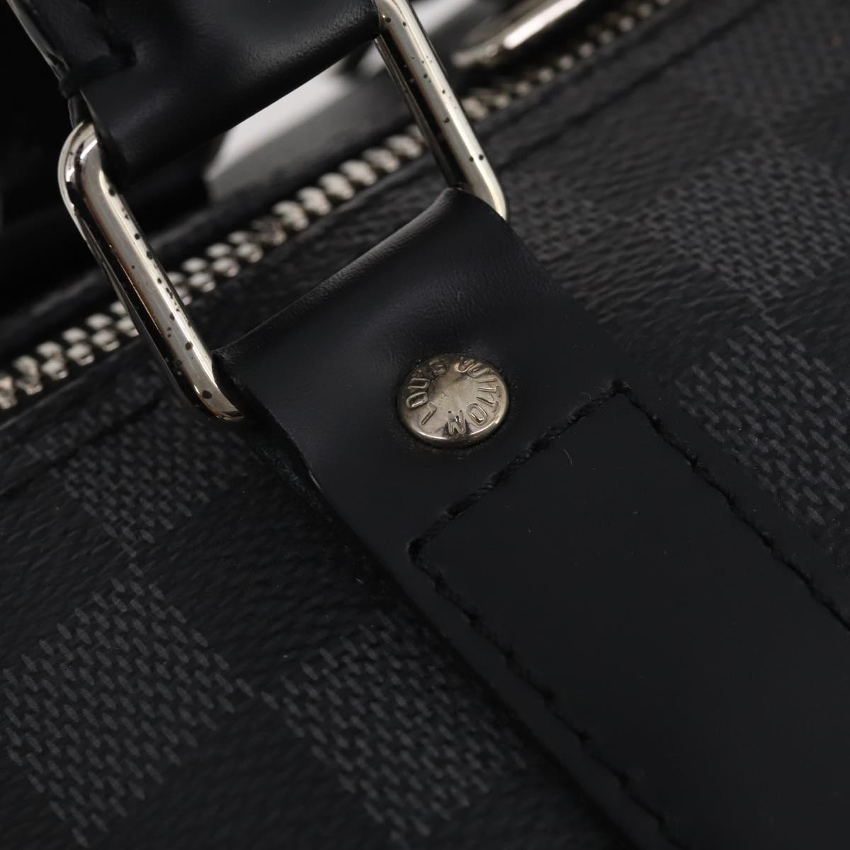 LOUIS VUITTON Damier Graphite Keepall Bandouliere 55 Bag N41413 Auth fm5355SAV