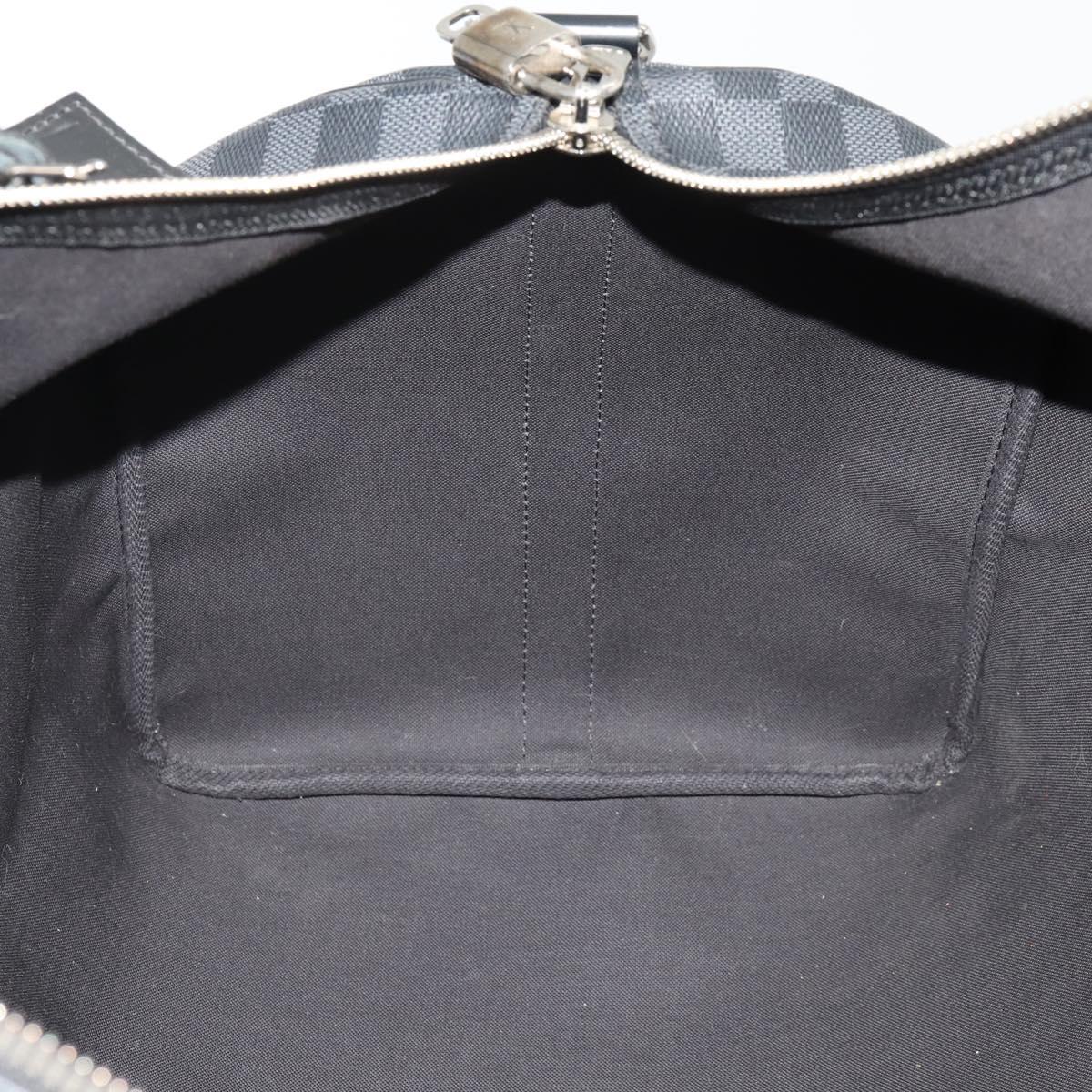 LOUIS VUITTON Damier Graphite Keepall Bandouliere 55 Bag N41413 Auth fm5355SAV
