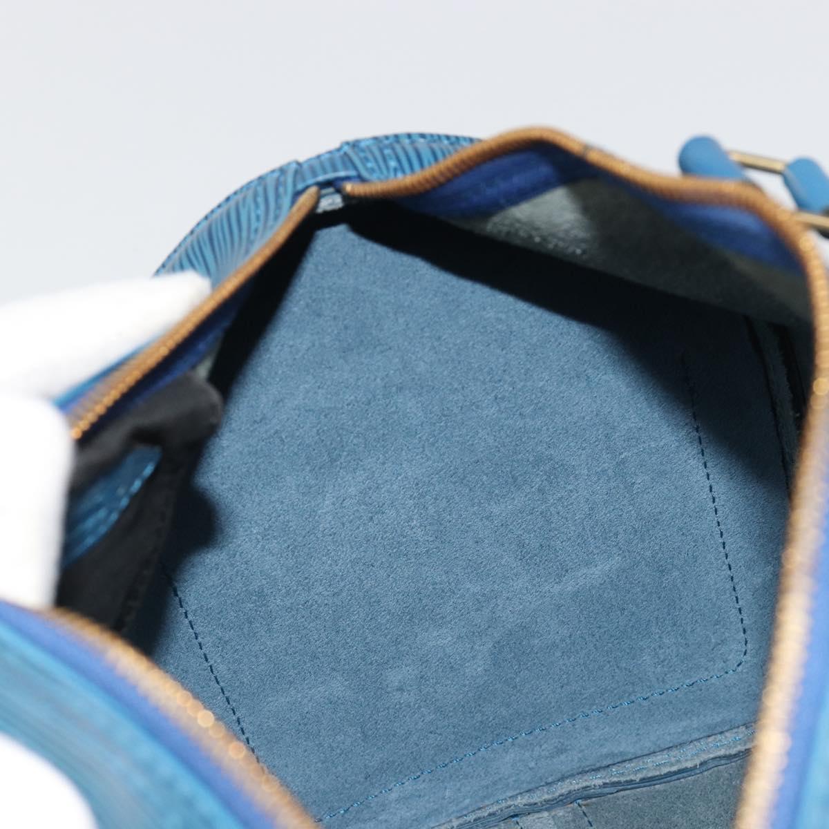 LOUIS VUITTON Epi Speedy 30 Hand Bag Toledo Blue M43005 LV Auth fm5357