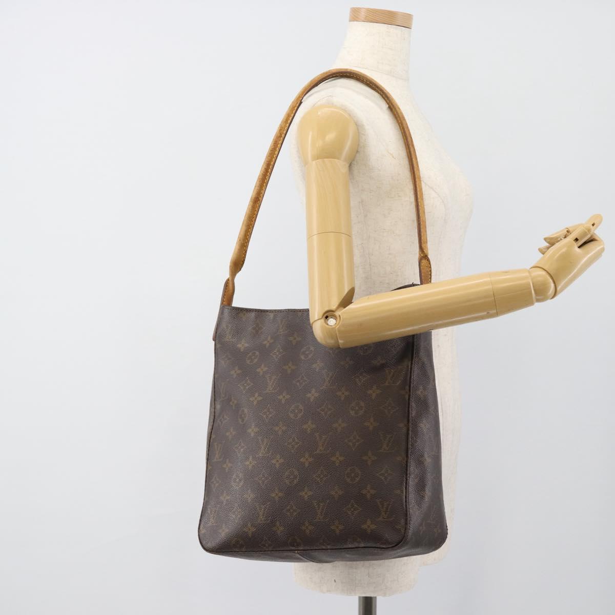 LOUIS VUITTON Monogram Looping GM Shoulder Bag M51145 LV Auth fm5365