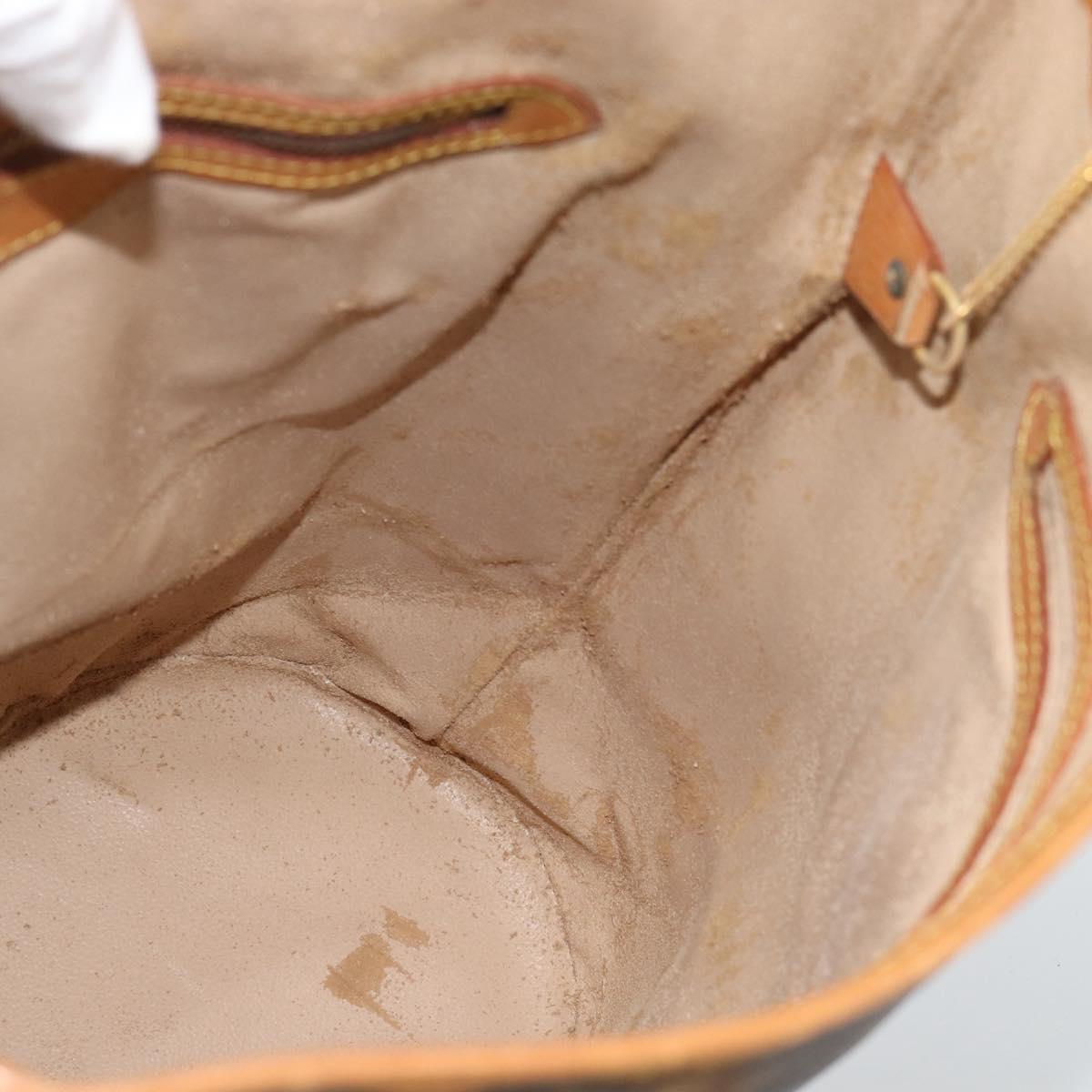 LOUIS VUITTON Monogram Bucket GM Shoulder Bag M42236 LV Auth fm5366
