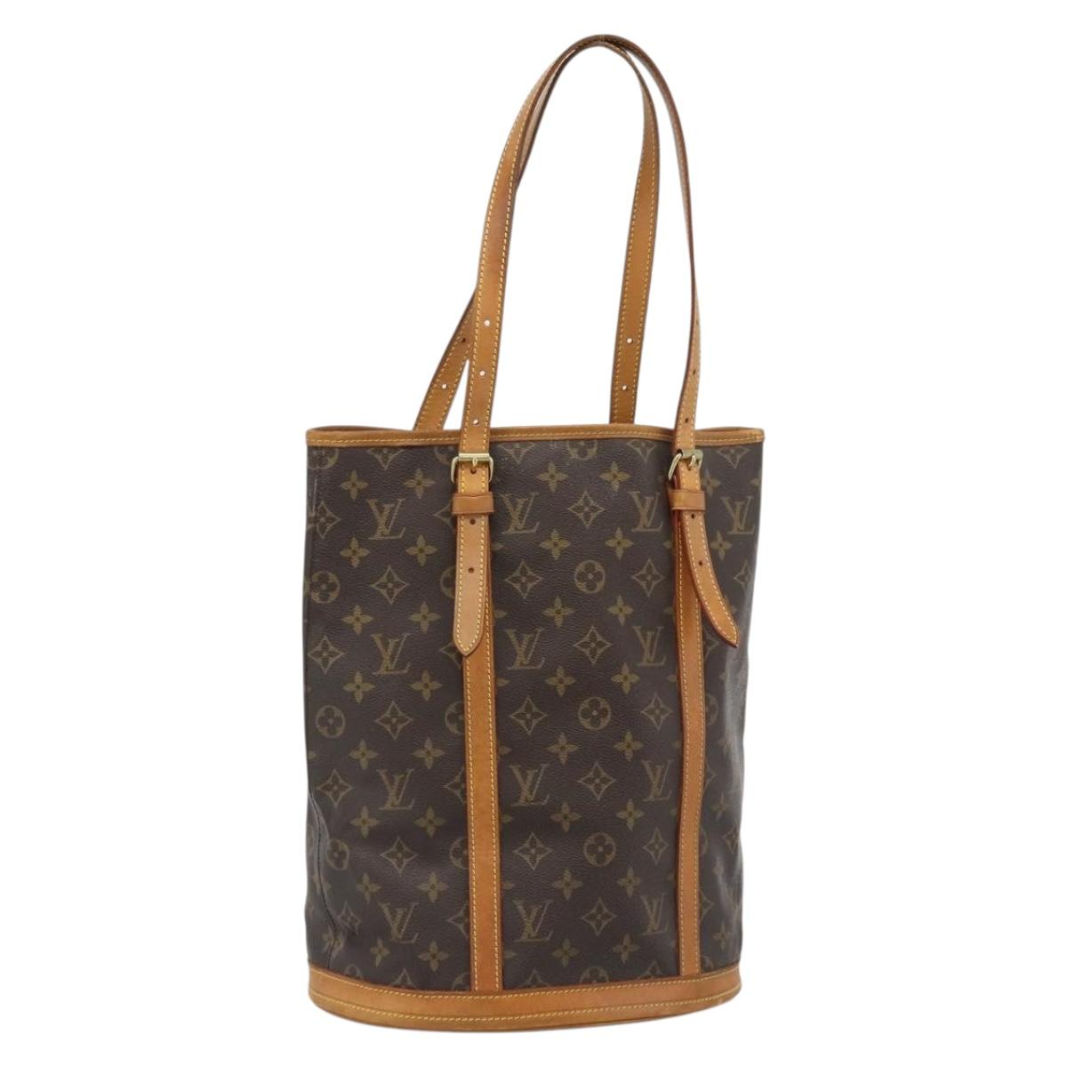 LOUIS VUITTON Monogram Bucket GM Shoulder Bag M42236 LV Auth fm5366
