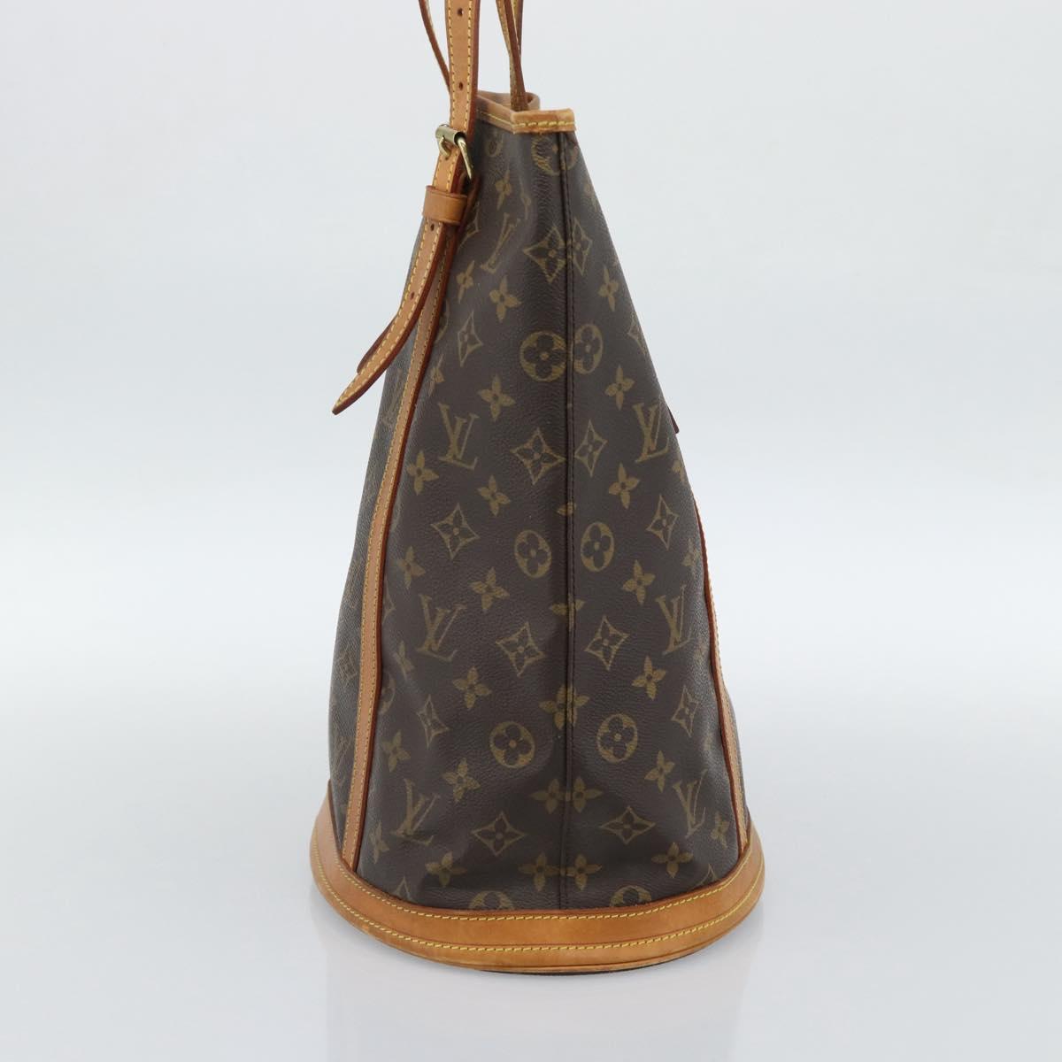 LOUIS VUITTON Monogram Bucket GM Shoulder Bag M42236 LV Auth fm5366
