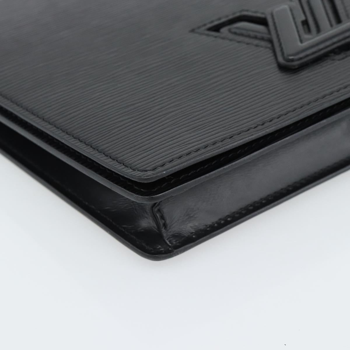 LOUIS VUITTON Epi Trapeze Clutch Bag Black M80165 LV Auth fm5369