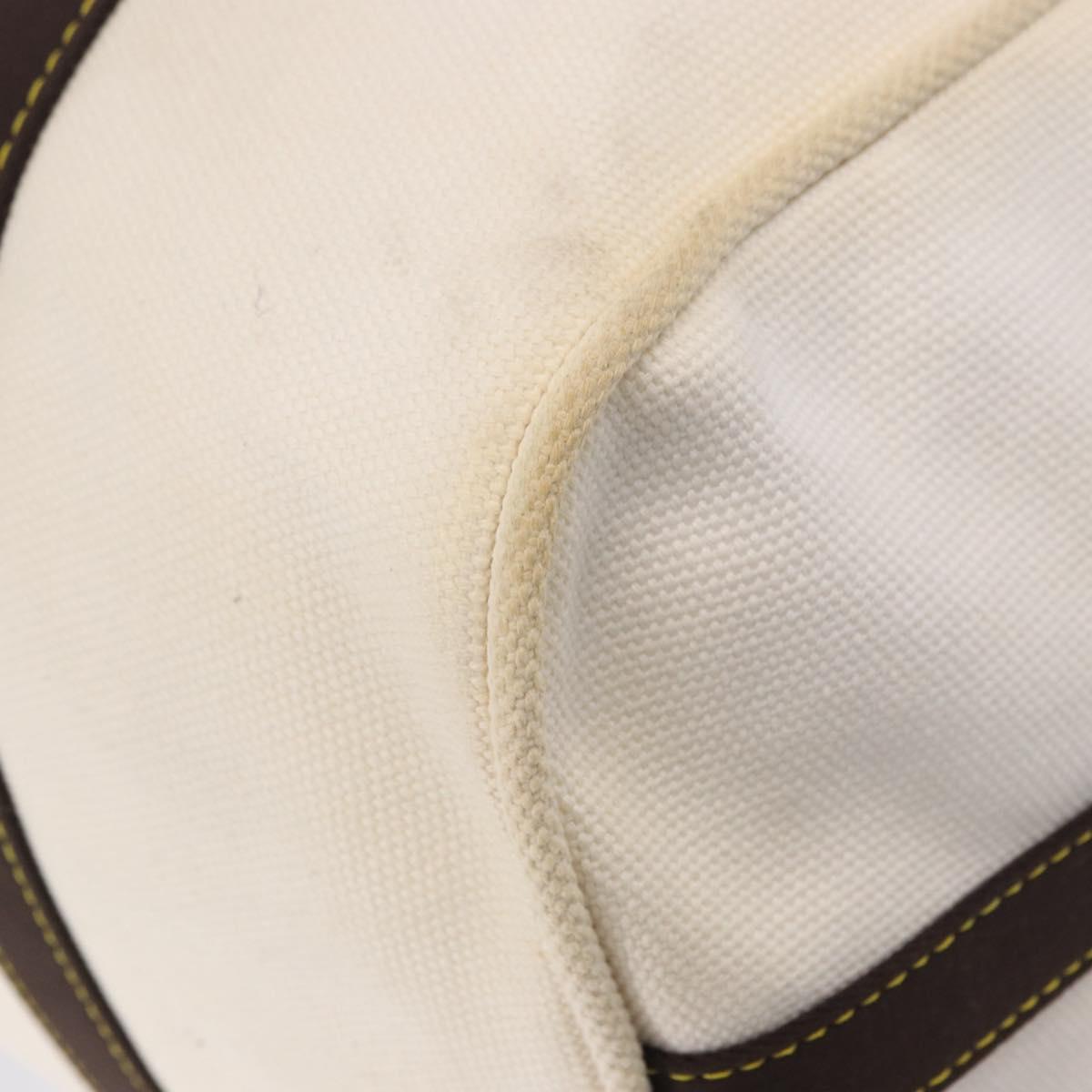 LOUIS VUITTON Antigua Suc weekend Boston Bag White M40030 LV Auth fm5381