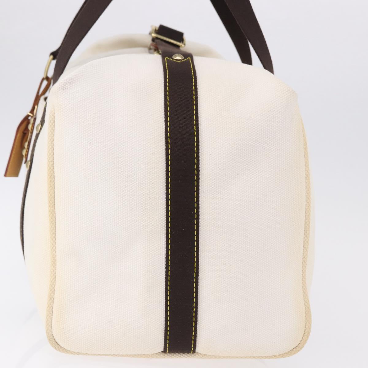 LOUIS VUITTON Antigua Suc weekend Boston Bag White M40030 LV Auth fm5381