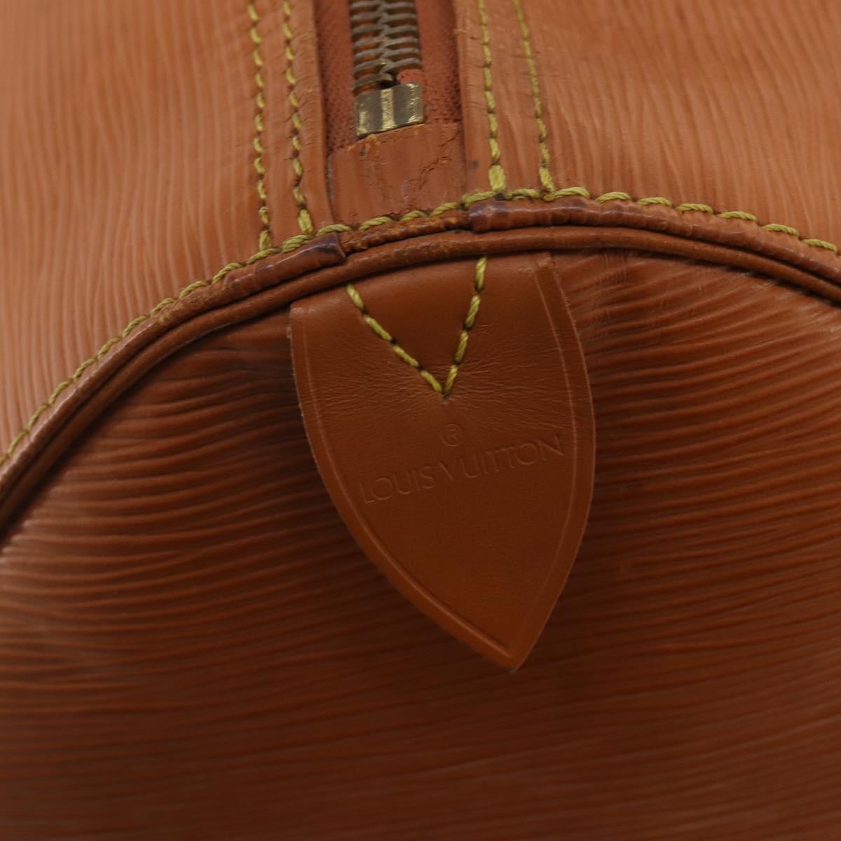 LOUIS VUITTON Epi Keepall 55 Boston Bag Brown M42958 LV Auth fm5388A