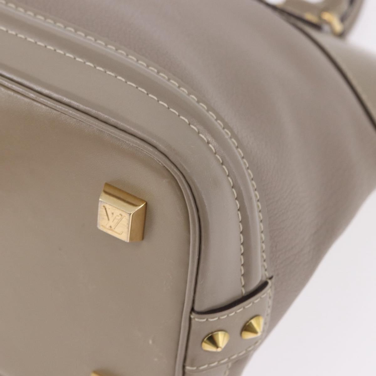 LOUIS VUITTON Suhari Lockit PM Hand Bag Gray M91790 LV Auth fm5402A
