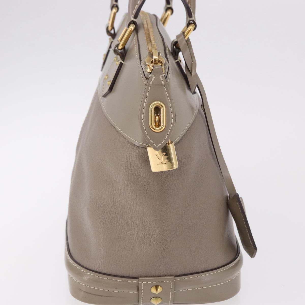 LOUIS VUITTON Suhari Lockit PM Hand Bag Gray M91790 LV Auth fm5402A