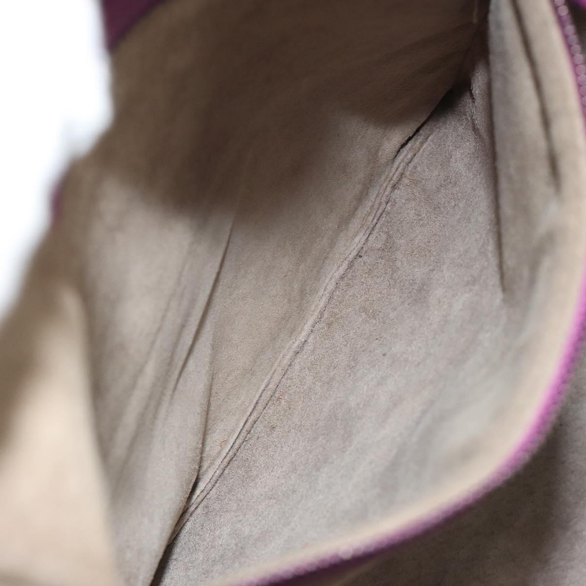 BOTTEGA VENETA INTRECCIATO Tote Bag Leather Purple Auth fm5403