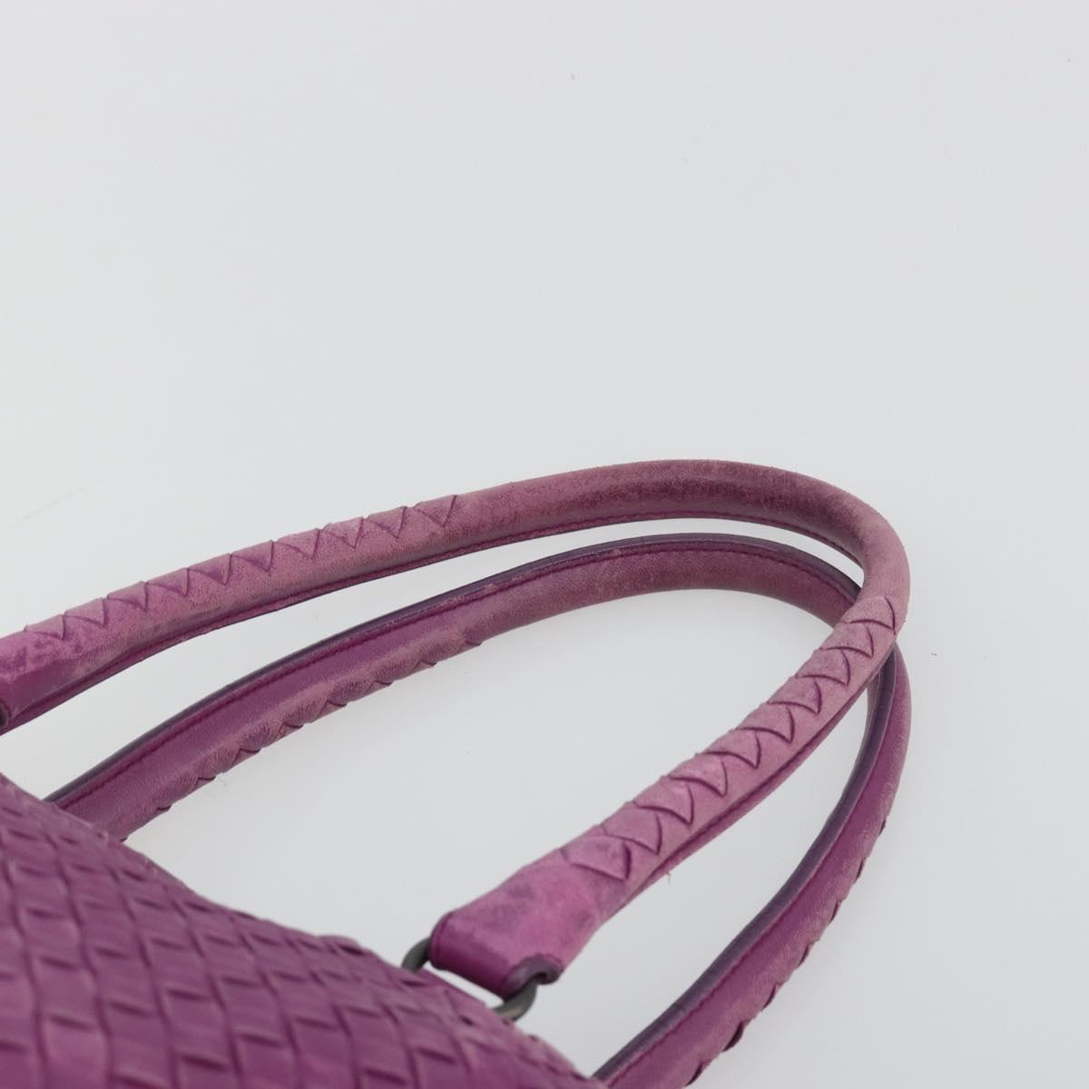 BOTTEGA VENETA INTRECCIATO Tote Bag Leather Purple Auth fm5403