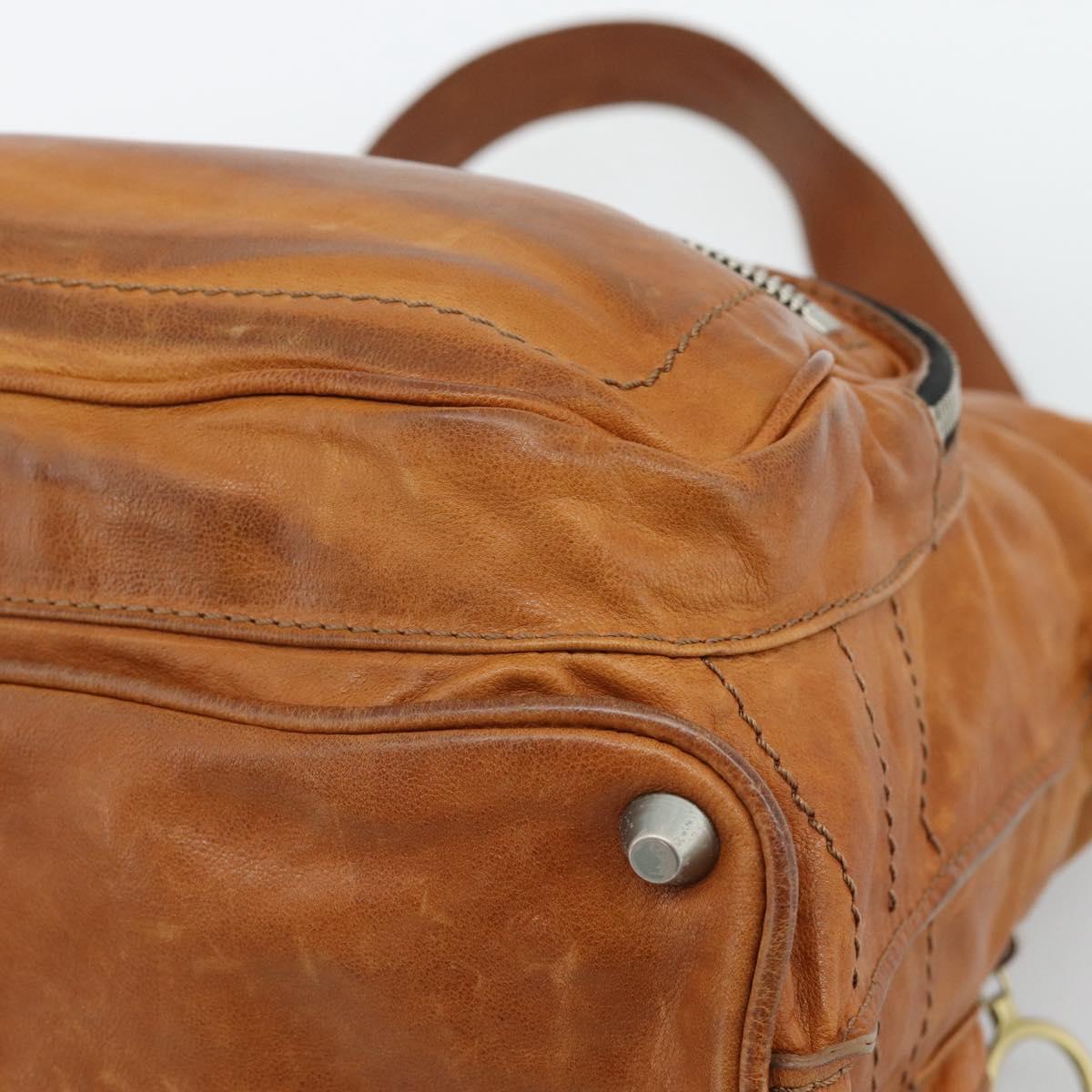 Chloe Betty Shoulder Bag Leather Brown Gold Silver Auth fm5404A