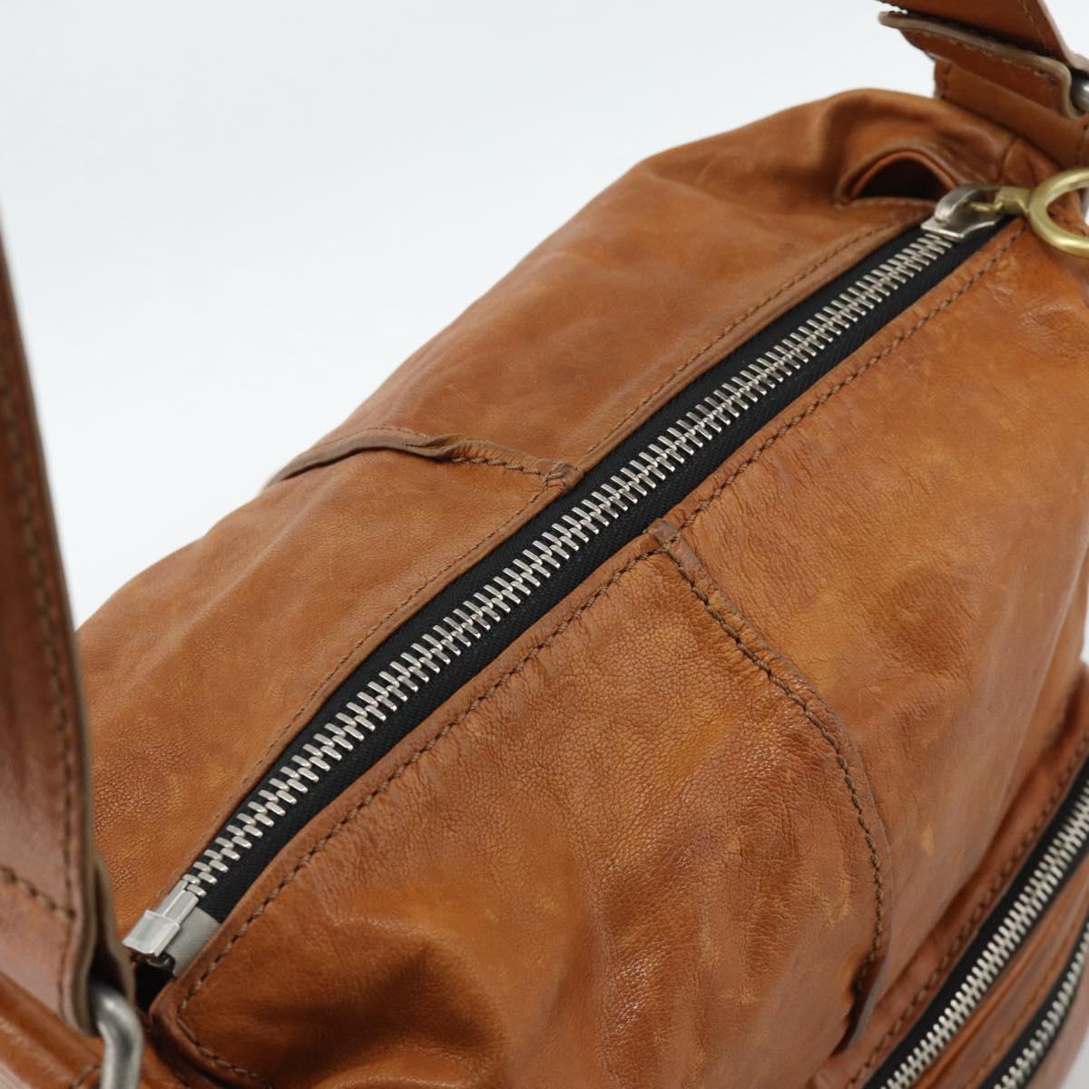 Chloe Betty Shoulder Bag Leather Brown Gold Silver Auth fm5404A