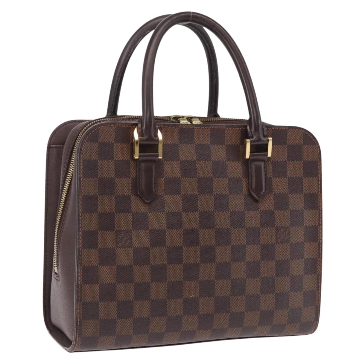 LOUIS VUITTON Damier Ebene Triana Hand Bag N51155 LV Auth fm5408