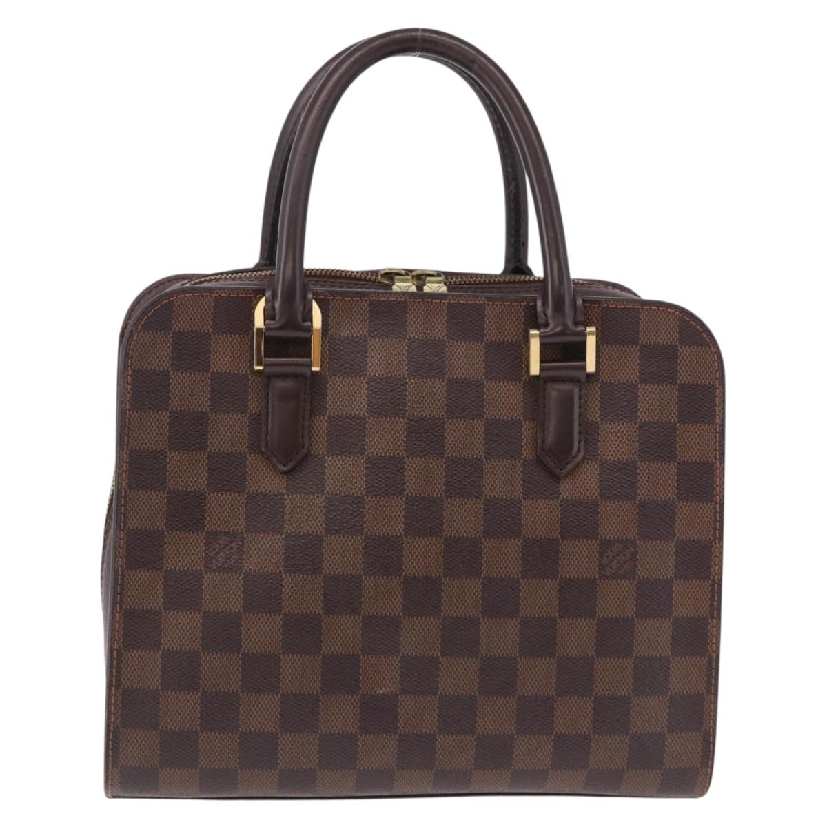 LOUIS VUITTON Damier Ebene Triana Hand Bag N51155 LV Auth fm5408