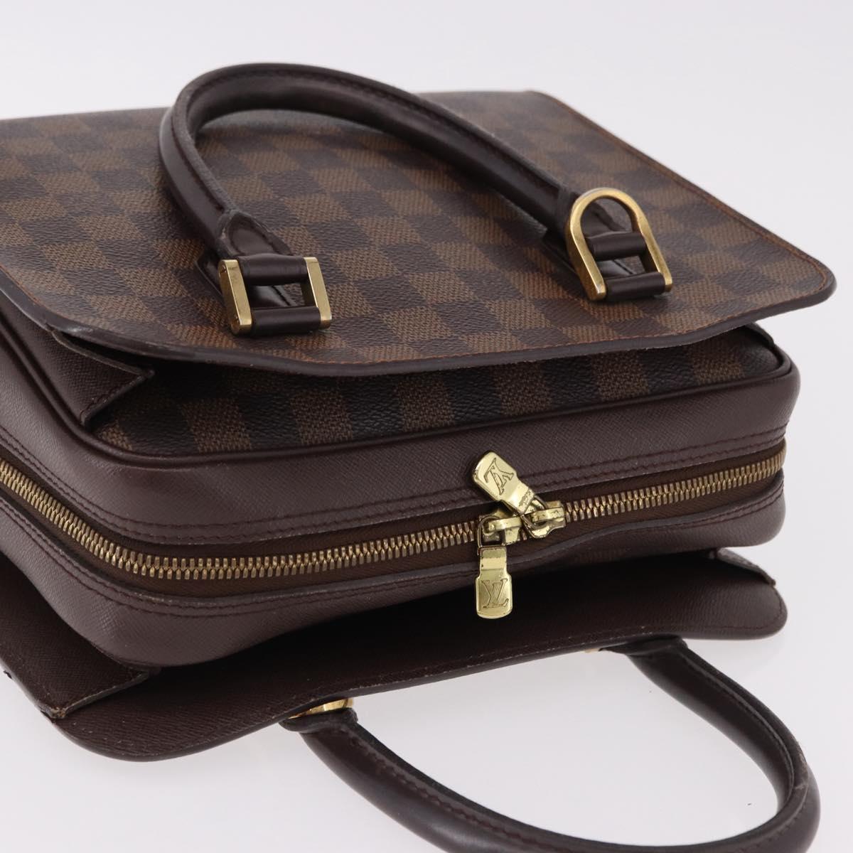 LOUIS VUITTON Damier Ebene Triana Hand Bag N51155 LV Auth fm5408