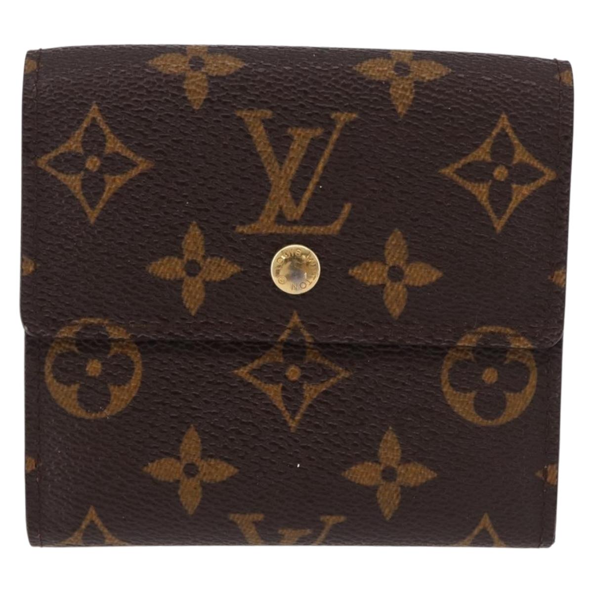 LOUIS VUITTON Monogram Porte Monnaie Bier Cartes Crdit M61652 LV Auth fm5418A