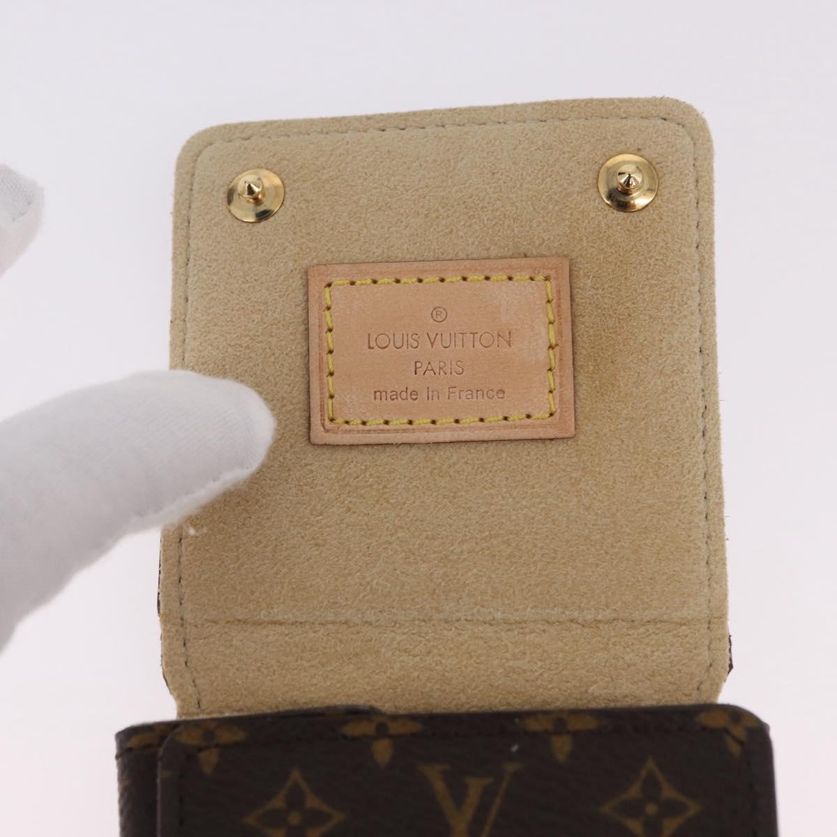 LOUIS VUITTON Monogram Jewelry Case Jewelry Box LV Auth fm5419A