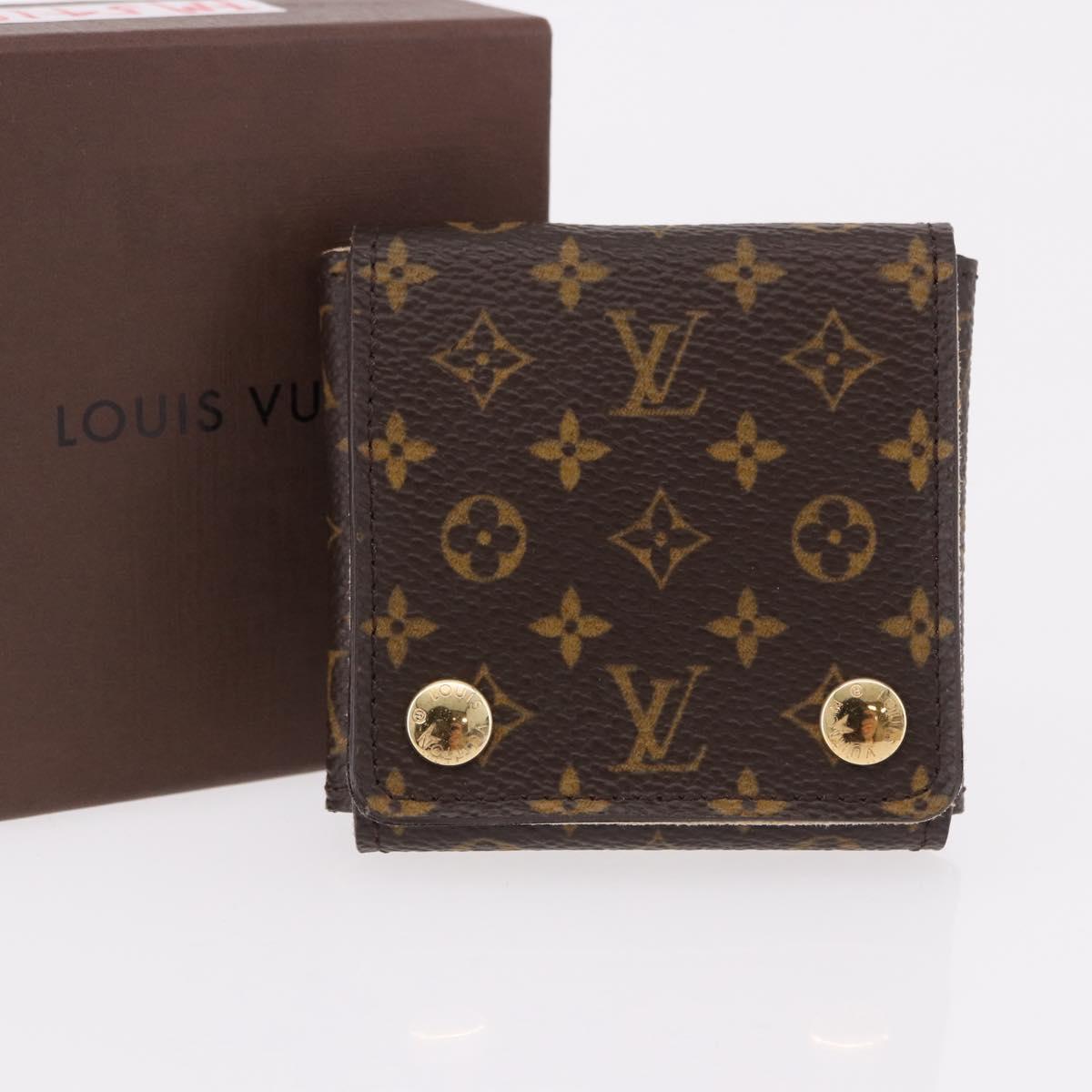 LOUIS VUITTON Monogram Jewelry Case Jewelry Box LV Auth fm5419A