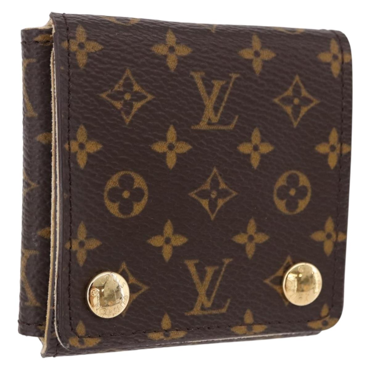 LOUIS VUITTON Monogram Jewelry Case Jewelry Box LV Auth fm5419A