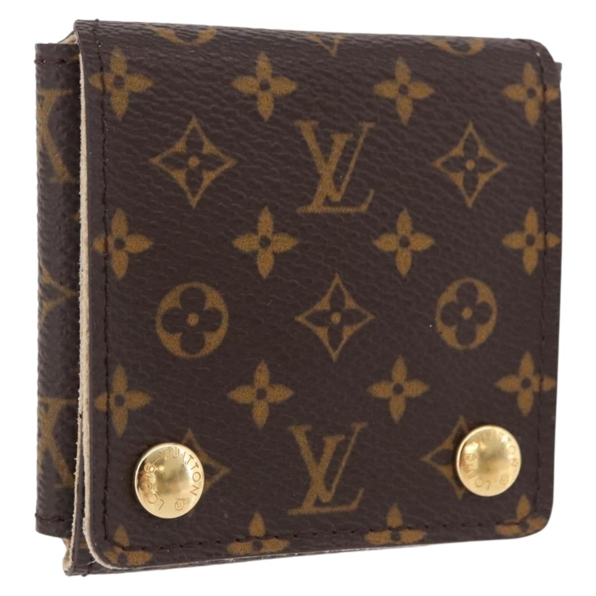 LOUIS VUITTON Monogram Jewelry Case Jewelry Box LV Auth fm5420A