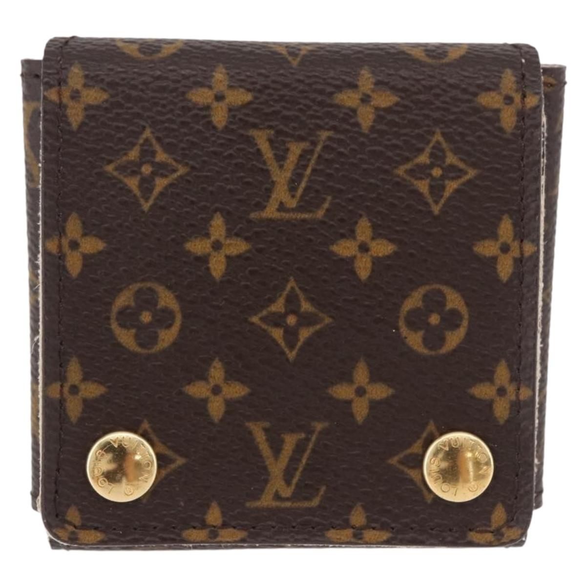 LOUIS VUITTON Monogram Jewelry Case Jewelry Box LV Auth fm5420A