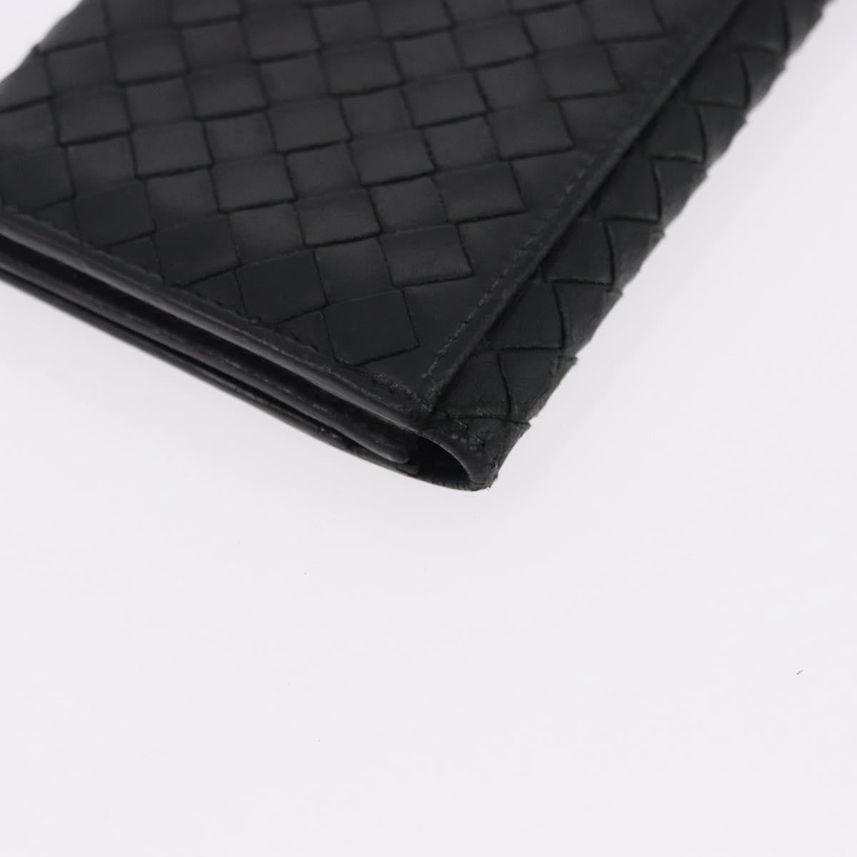 BOTTEGAVENETA INTRECCIATO Wallet Leather 4 Set Pink Brown black Auth fm5424